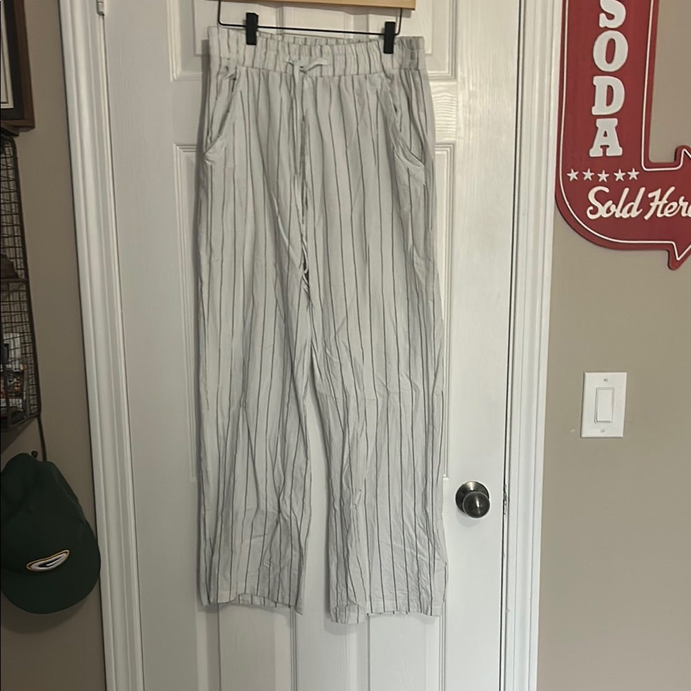 Striped white Pants